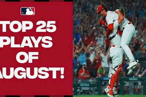 Top 25 Plays of August! (Feat. 2 no-hitters, record home runs and MORE)!