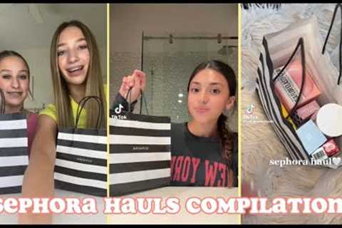 sephora haul tiktok compilation🤍 (skincare, makeup, beauty products)