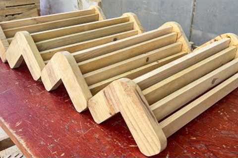 Woodworking Made Easy With Design Idea From Wood Strips // Great Project Giving You A Cool Tea Table