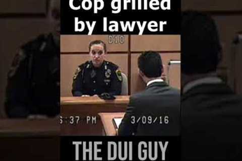 A VERY Intense Interrogation by Lawyer of Cop on the Witness Stand Under Oath in Court