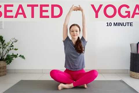 10 min SEATED YOGA STRETCH  | Easy Full Body Stretch | Yoga without mat
