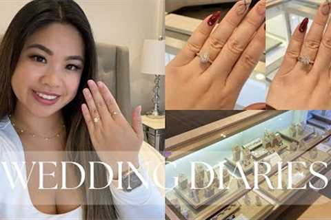 Finding my ring! Try-on shopping and storytime [Wedding Series 👰🏻‍♀️] #2024bride #weddingplanning
