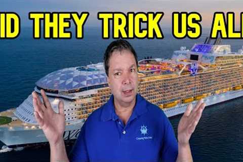 CRUISE NEWS  - DID THE CRUISE LINE PLAY US FOR FOOLS