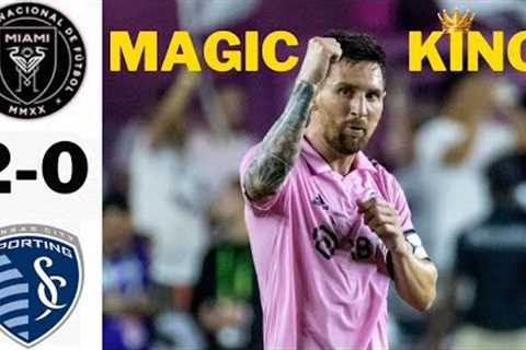 Messi Again Unstoppable ! Inter Miami vs Sporting KC 2-0 Highlights &amp; All Goals 2023