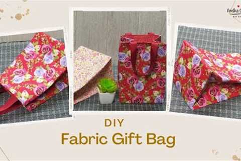 Don't Buy Gift Bags Anymore - How to make Gift Bags/ Fabric Gift Bag Idea