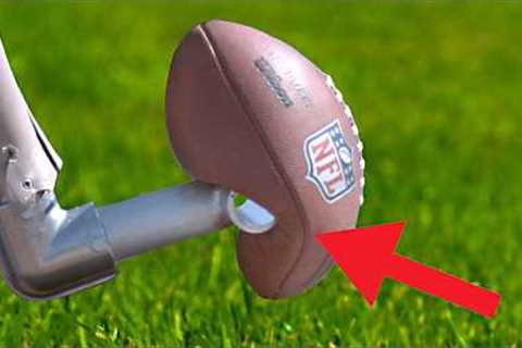World's Longest Field Goal- Robot vs NFL Kicker