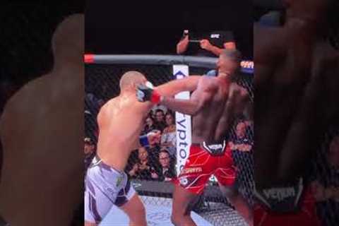 Izzy Gets Dropped 😱 ufc 293 #shorts #viral #sports #fight #trending #mma