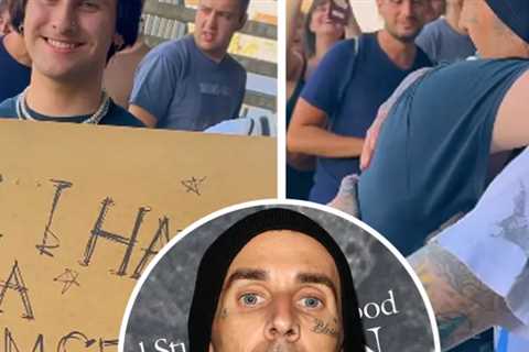 Travis Barker Brings Fan to Tears After Giving Him Drumsticks at Blink-182 Concert