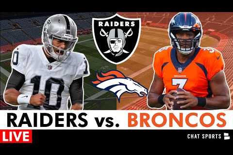 Raiders vs. Broncos Live Streaming Scoreboard, Free Play-By-Play, Highlights, Boxscore | NFL Week 1