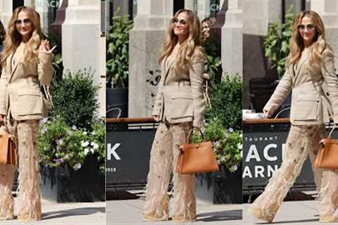 Jennifer Lopez Stuns in NYC