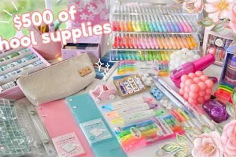 Huge school supplies haul ✨ stationery giveaway 2023