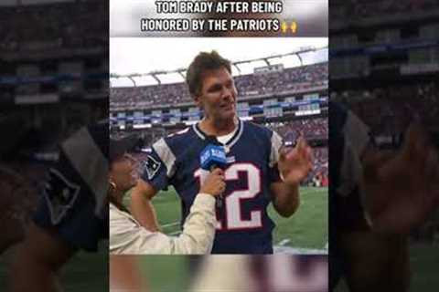 Tom Brady thanks all of his fans 👏 (via @NFL)