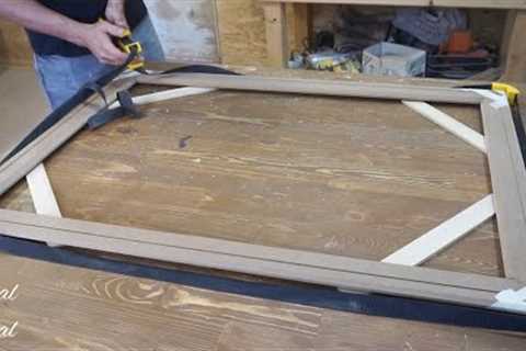 Wooden frame / Picture frame made of Mdf / Diy woodworking / Acrylic painting