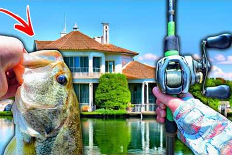 Fishing EXPENSIVE Lake House DOCKS For GIANT Fish (Surprising)