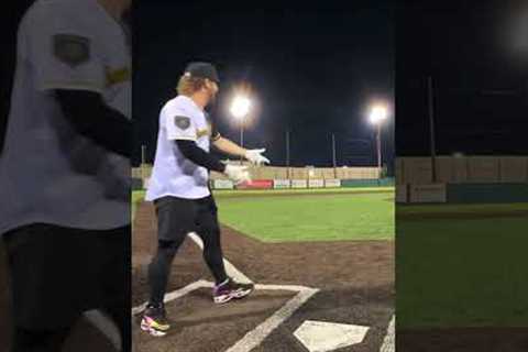 Hitting with a 1970s METAL BAT…