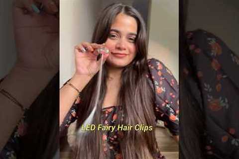 Led clips from Amazon 🌼 #shortsvideo #hair #hairhack #youtube #viralhair #hairhacks