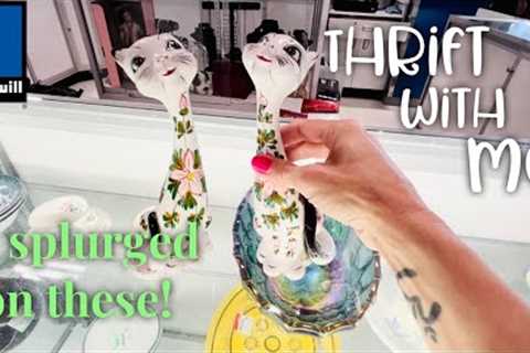 Thrift With Me | TWO GOODWILL Thrift Stores | I Splurged On These! Had to have them! Vintage Resale