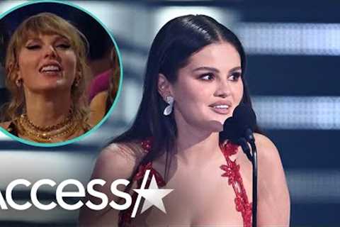 Selena Gomez Gets Support From Taylor Swift During 2023 MTV VMAs Acceptance Speech