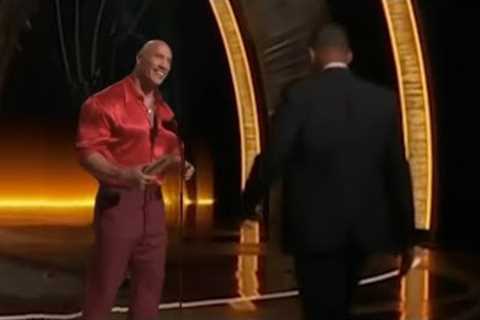 will smith slaps the rock