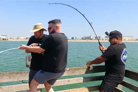 Fisherman Lands Huge 6 ft Creature at the Fishing Pier