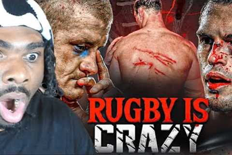 American Reacts to The Most BRUTAL Sport In The World | RUGBY Hardest Hits, Biggest Tackles