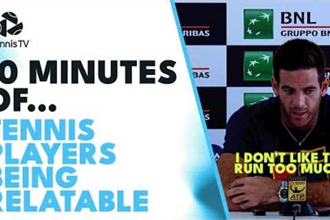 10 Minutes of Tennis Players Being Relatable 😆