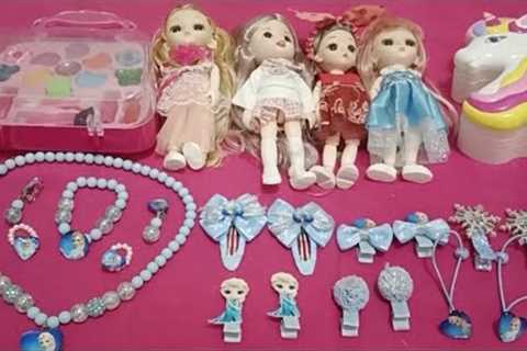 Amazing Satisfying with Unboxing Hello Kitty Barbie Make up Toys and Frozen Jewellery ASMR|8 Minutes