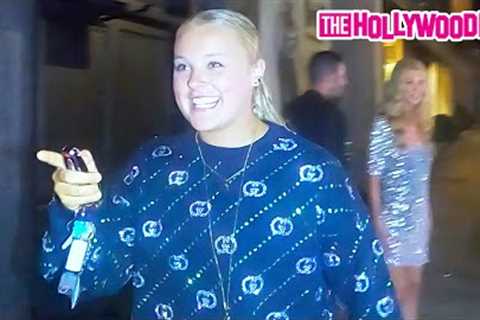 JoJo Siwa Is Left Shocked By A Paparazzi Question &amp; Refuses To Answer While Leaving Dinner At..