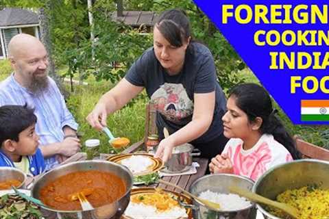 Foreigner Cooking Indian Food 😍| Foreigners Try Indian Food | Indian Food Reaction | #indianfood