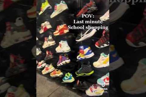 Sneaker shopping for school #SingleMom #schooloutfit #lifestylevlogger #comewithme #sneakerhead