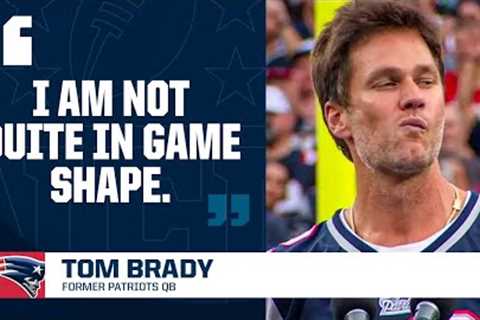 Tom Brady Gives EMOTIONAL Speech To Patriots Fans' During Halftime In New England I CBS Sports