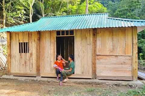 Complete wooden house, daily life on the farm, survival skills