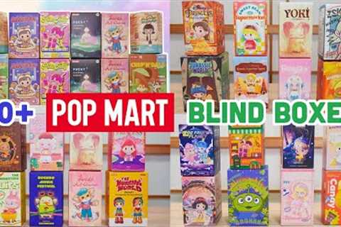 POP MART 60+ BLIND BOX UNBOXING | Yoki | Zoe | Dimoo | SKULLPANDA | Kenneth | Disney | Azura | Molly