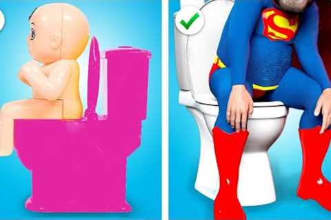 I Was Adopted by Superhero Family! Weird Parenting Hacks &amp; Funny Situations by Toodaloo!