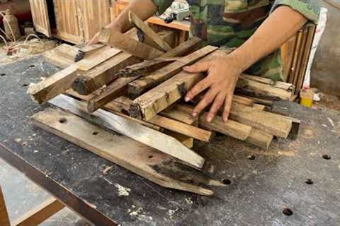 Creating a Stylish Table from Scrap Wood // Sustainable DIY Woodworking