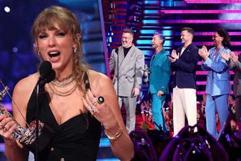 VMAs: Taylor Swift FREAKS OUT Over *NSYNC Presenting Her Award
