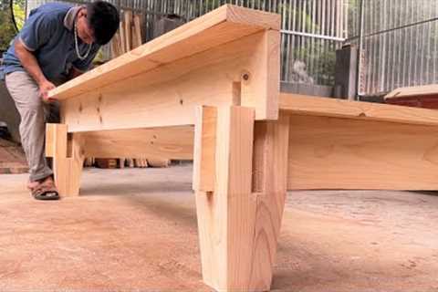 Extremely Creative Woodworking Skills // Build An Incredibly Strong And Easy Bed With Simple Joints