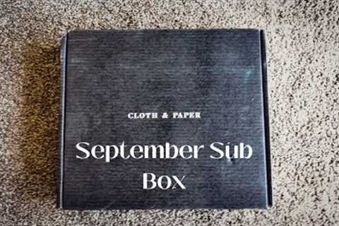 September 2023  Cloth and Paper Subscription Box Unboxing