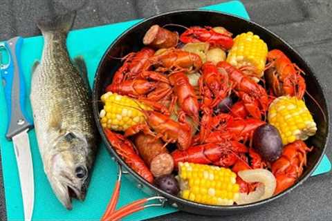 Crawfish Boil and Fish Cookout in the Woods!!