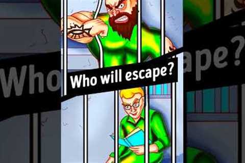 Who will escape the prison? 😯 Download the Bright Side Riddles and find it out! #shorts #riddles