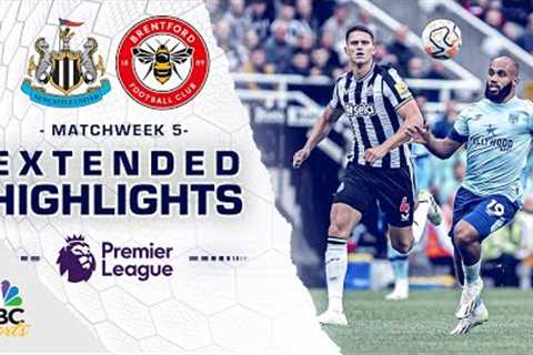 Newcastle United v. Brentford | PREMIER LEAGUE HIGHLIGHTS | 9/16/2023 | NBC Sports