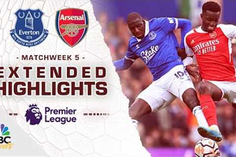 Everton v. Arsenal | PREMIER LEAGUE HIGHLIGHTS | 9/17/2023 | NBC Sports