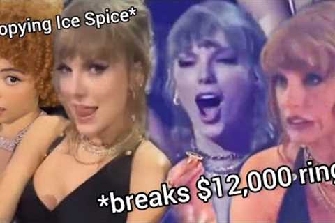 Taylor Swift being DRUNK &amp; ICONIC on VMAs for 2 minutes straight