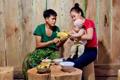 Making tables and chairs from wood, building a farm with his wife, survival skills