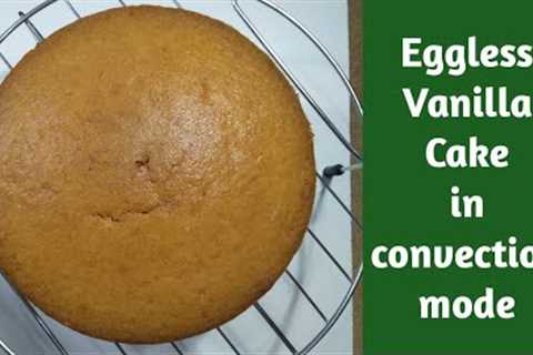 How to bake A perfect Eggless Vanilla Cake in a Convection Microwave // Cook With BOSCH