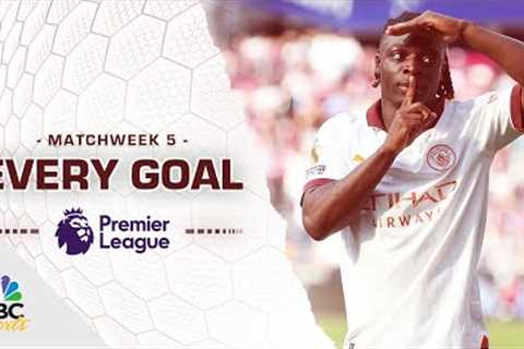 Every Premier League goal from Matchweek 5 (2023-24) | NBC Sports