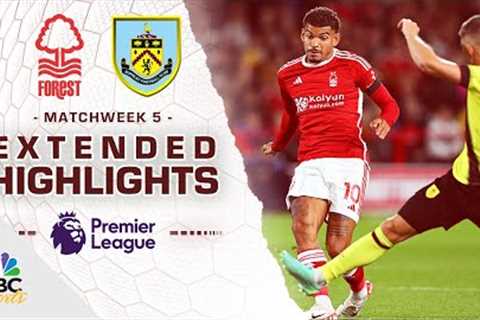 Nottingham Forest v. Burnley | PREMIER LEAGUE HIGHLIGHTS | 9/18/2023 | NBC Sports