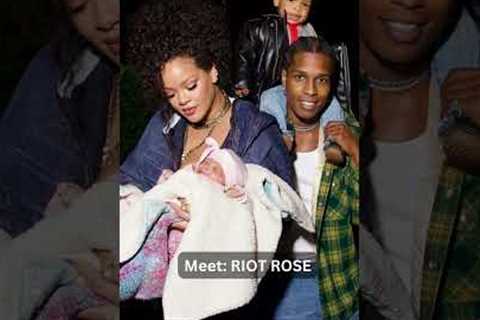 Meet RIOT ROSE: Rihanna And A$AP Rocky Introduce Adorable Baby Boy 💖 #shorts #rihanna #shortsfeed