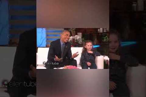 Macey Asks #president  Obama about Alien!😂😱|ellenshow #celebrities #viral #funny  #ellendegeneres