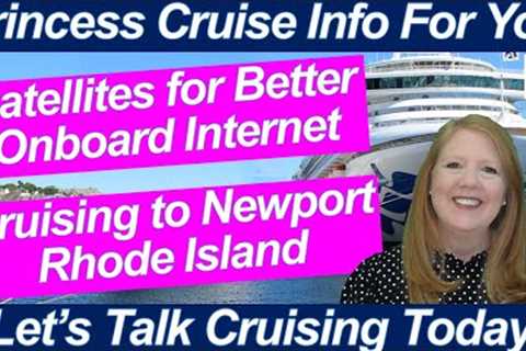 CRUISE NEWS! NEWPORT RHODE ISLAND EMERALD PRINCESS NEW ENGLAND CRUISE ONBOARD INTERNET WIFI MAJESTIC